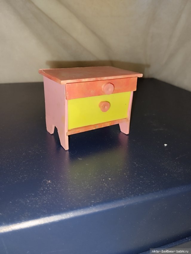 Мебель для кукол СССР Тумбочка