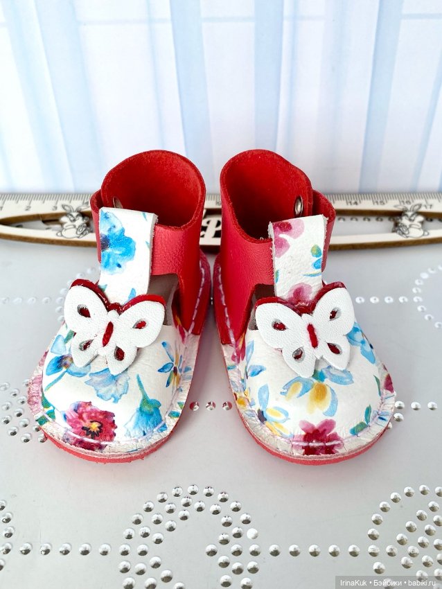 Обувь для Готц Gotz 50см из натуральной кожи и замши