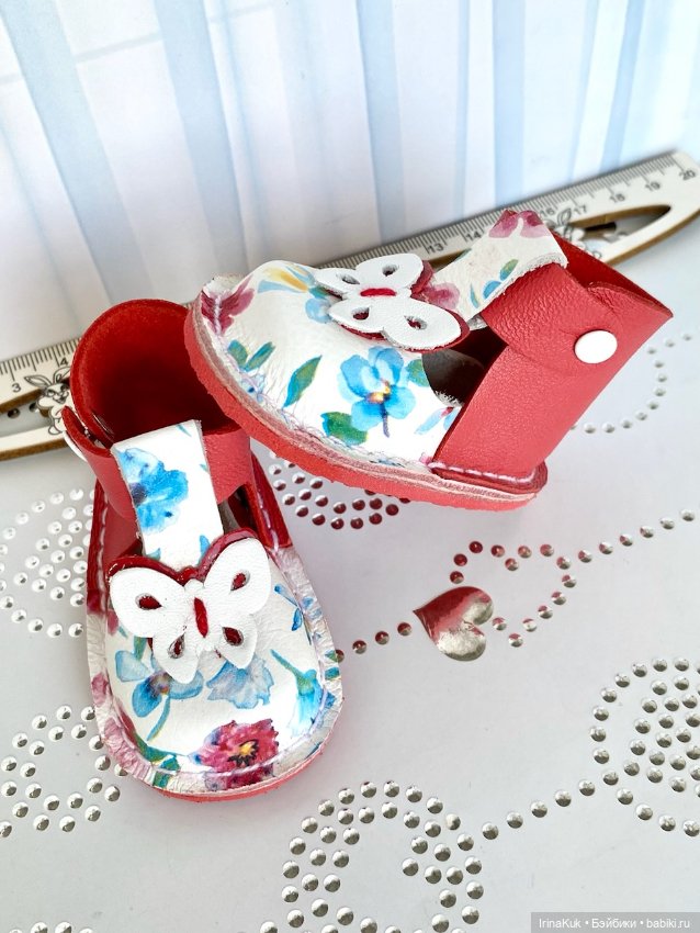 Обувь для Готц Gotz 50см из натуральной кожи и замши (фото 2)