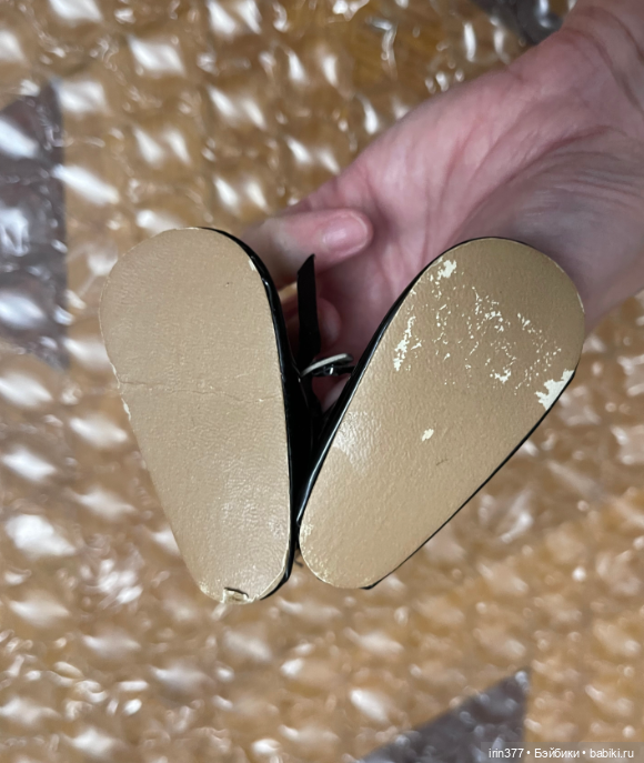 Обувь для винтажной куклы из клеенки (фото 4)