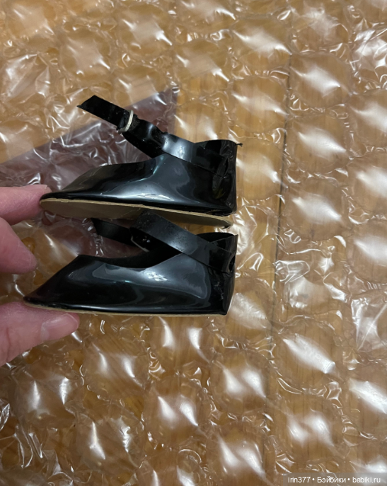 Обувь для винтажной куклы из клеенки (фото 3)