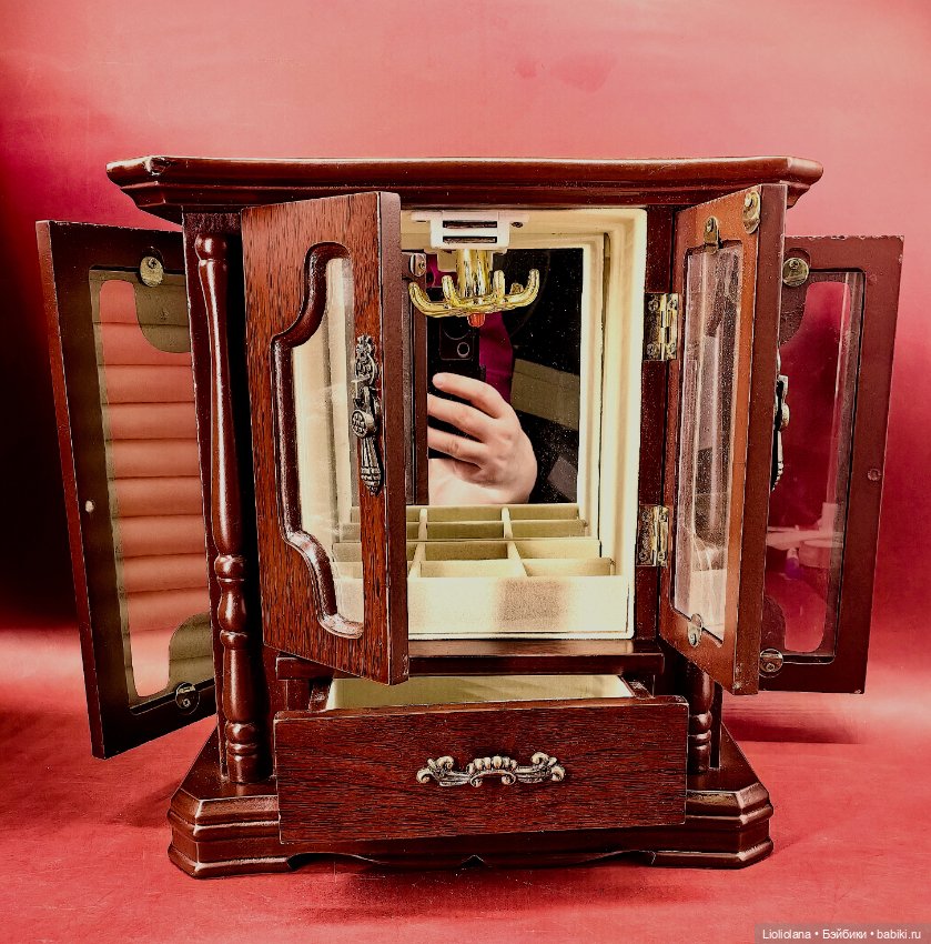 Шкатулка шкаф для кукол №1 (фото 2)
