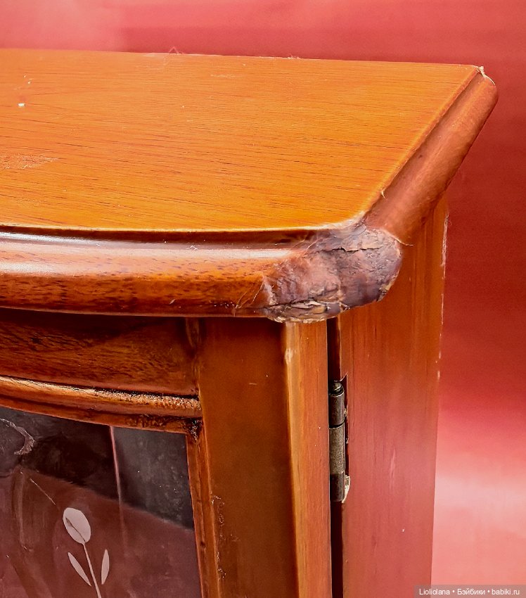 Шкатулка шкаф для кукол деревянная №2 (фото 7)