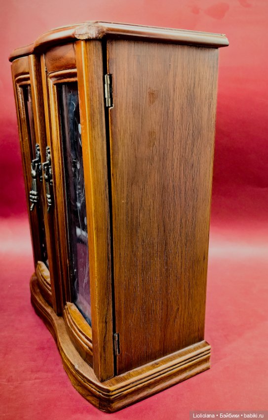 Шкатулка шкаф для кукол деревянная №2 (фото 4)