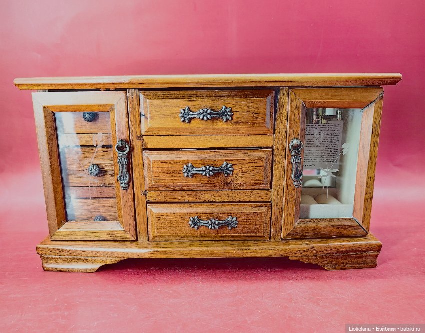 Шкатулка шкаф для кукол №5