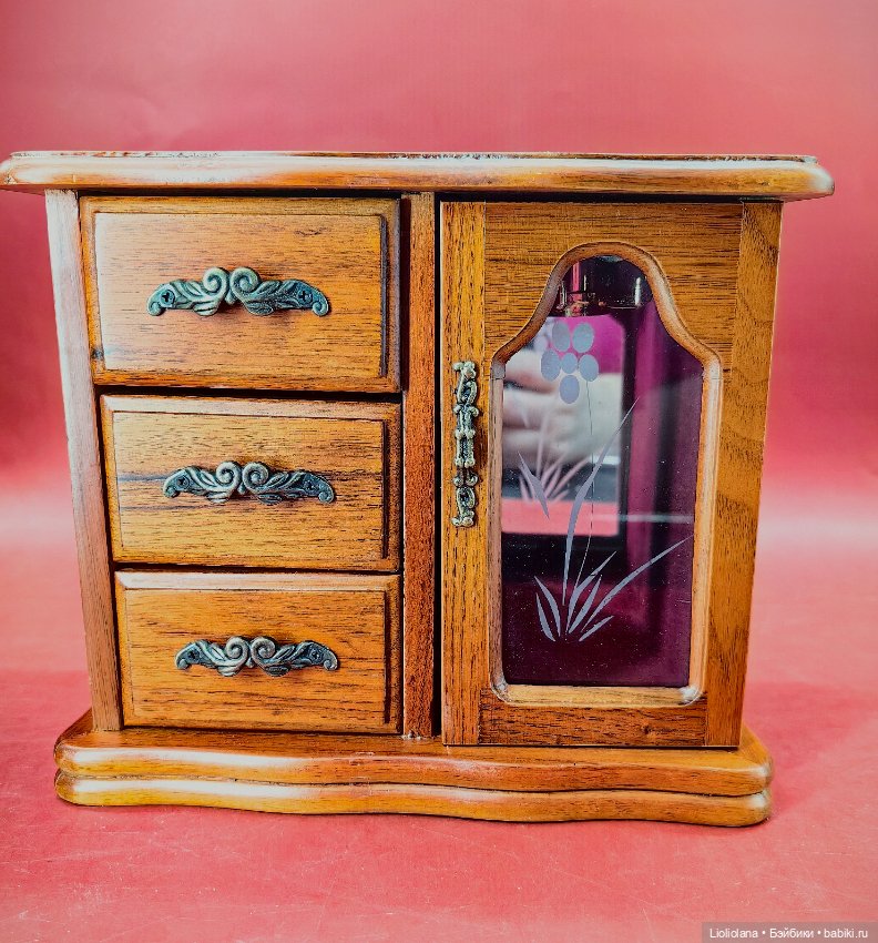 Шкатулка шкаф для кукол №4