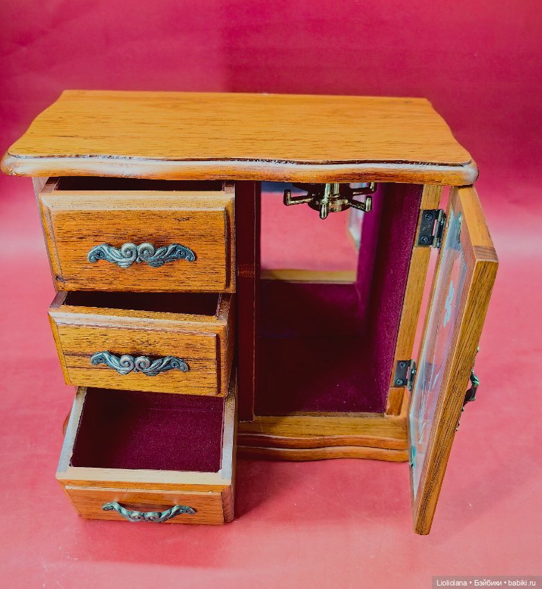 Шкатулка шкаф для кукол №4 (фото 2)