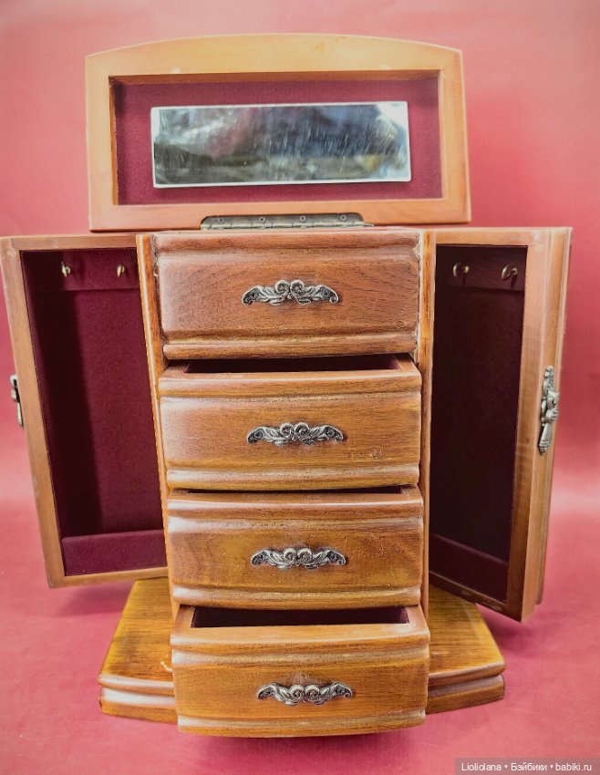 Шкатулка шкаф для кукол №8 (фото 2)