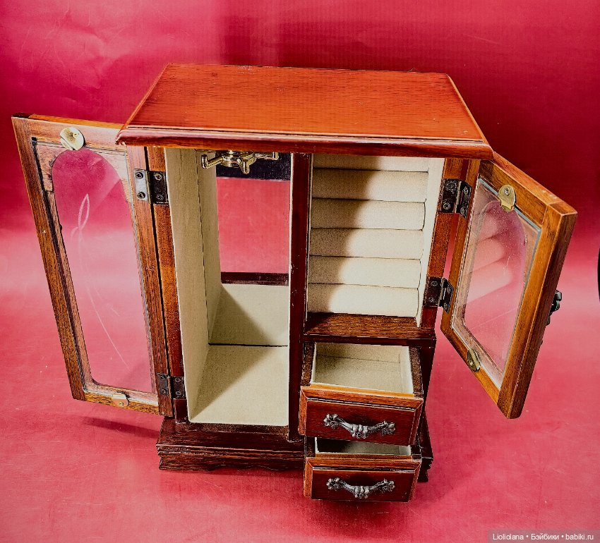 Шкатулка шкаф для кукол №7 (фото 2)