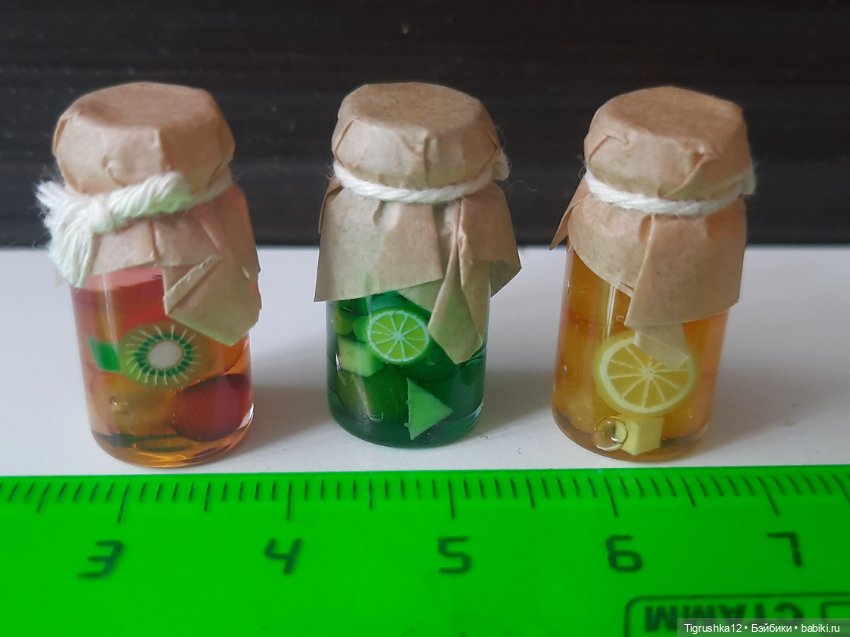 Баночки с компотом — Миниатюра для кукол (фото 8)