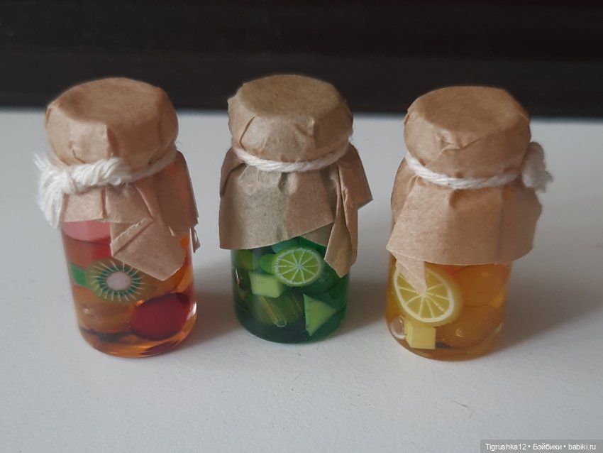 Баночки с компотом — Миниатюра для кукол (фото 5)