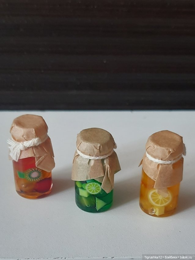 Баночки с компотом — Миниатюра для кукол (фото 4)