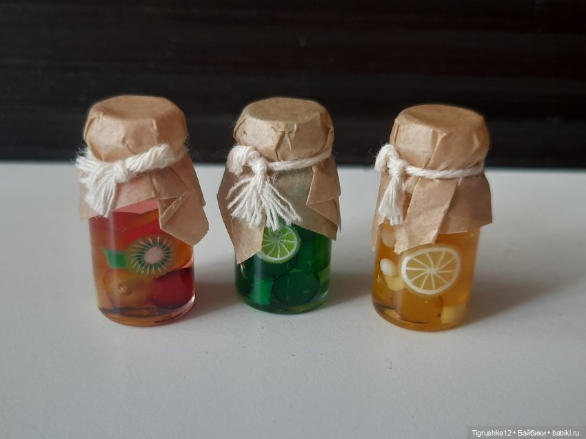 Баночки с компотом — Миниатюра для кукол (фото 6)
