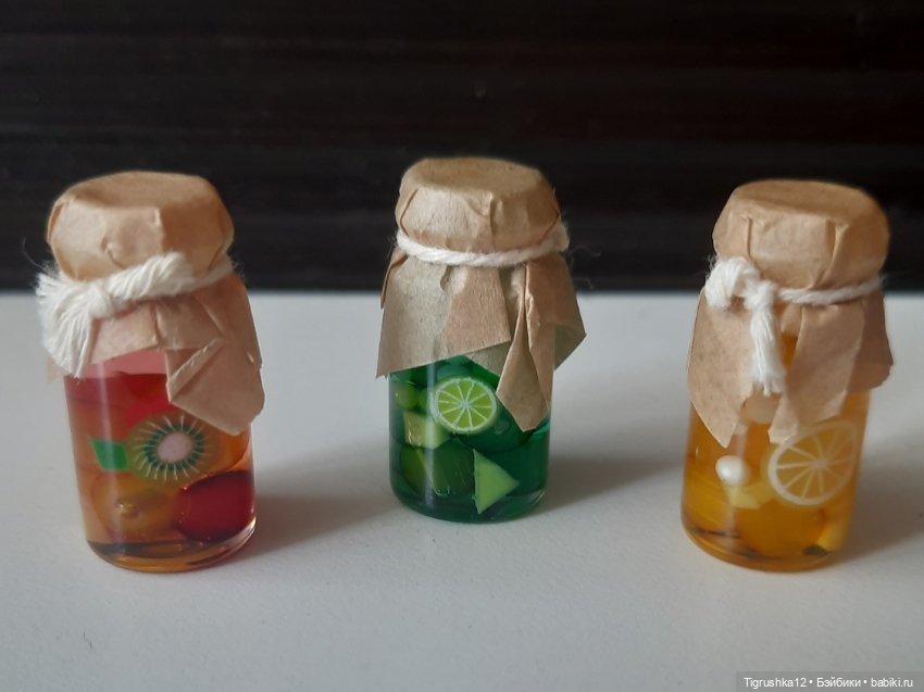 Баночки с компотом — Миниатюра для кукол (фото 3)
