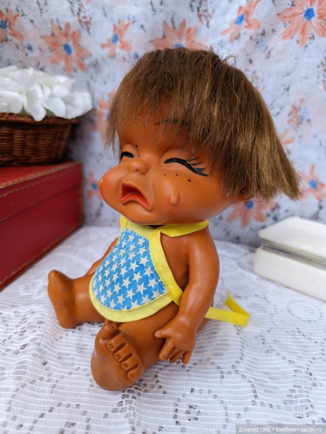 Кукла Плакса Корея 70е, — Винтажные куклы и игрушки детства (фото 2)