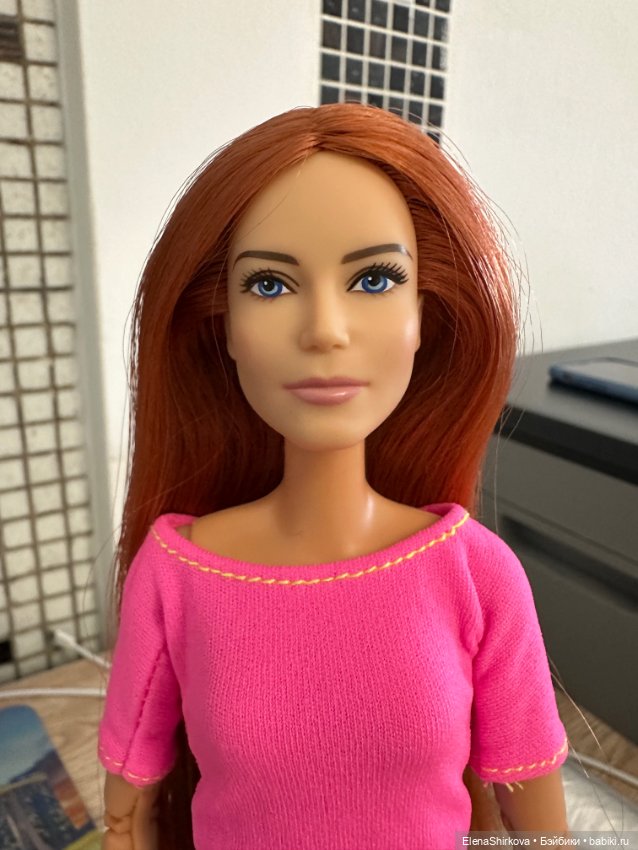 Barbie Ипполита с рыжими волосами на теле мтм (фото 3)