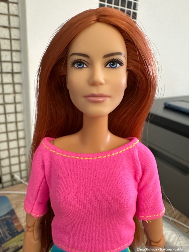 Barbie Ипполита с рыжими волосами на теле мтм (фото 5)