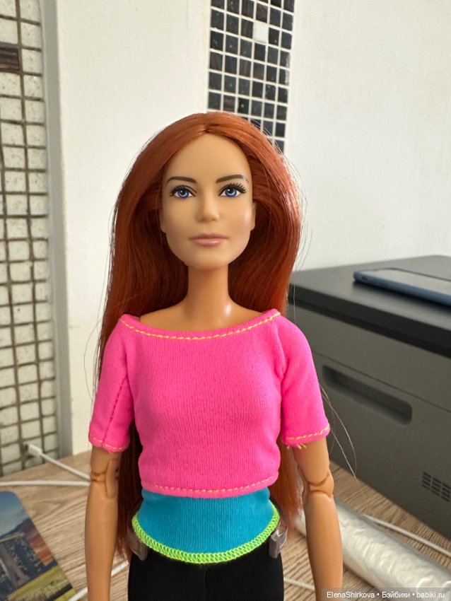 Barbie Ипполита с рыжими волосами на теле мтм (фото 2)