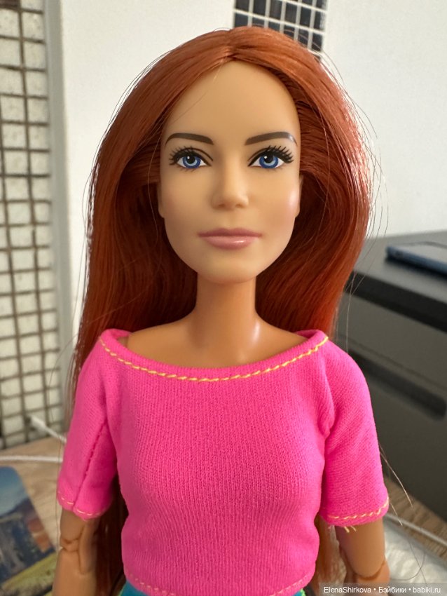 Barbie Ипполита с рыжими волосами на теле мтм (фото 4)