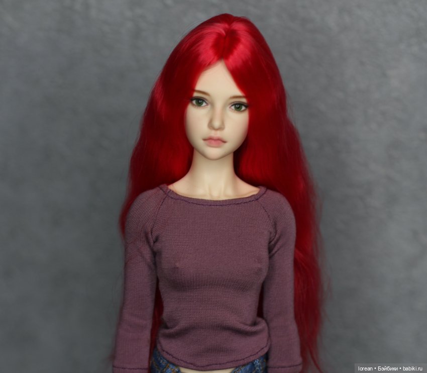 Парик из Ангорской козы для Natalia Loseva Dolls