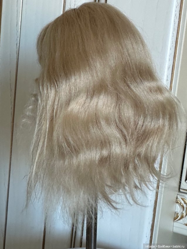 Паричок из козочки для лати и кукол схожего формата размера 5-6 инч. (13-15 см) (фото 3)