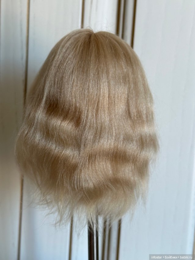 Паричок из козочки для лати и кукол схожего формата размера 5-6 инч. (13-15 см) (фото 2)