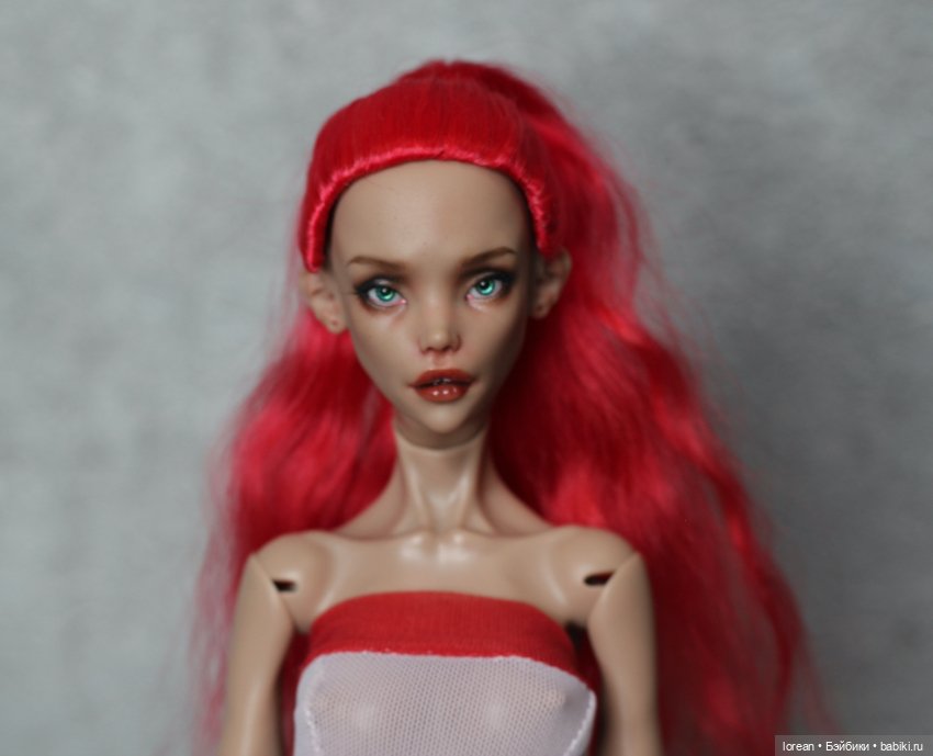 Парик хвост из ангорской козы для chimera doll (фото 3)