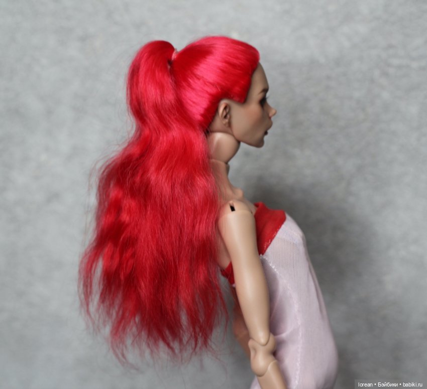 Парик хвост из ангорской козы для chimera doll (фото 4)