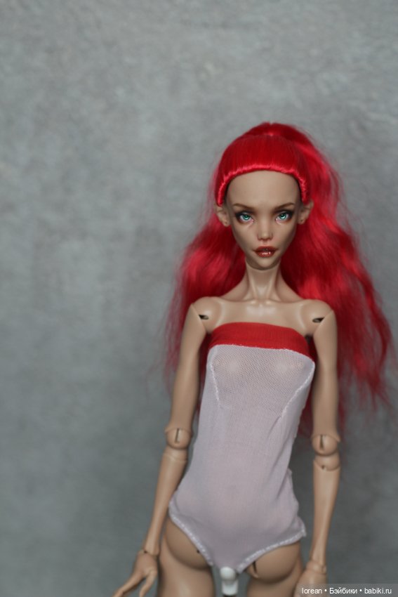 Парик хвост из ангорской козы для chimera doll (фото 2)