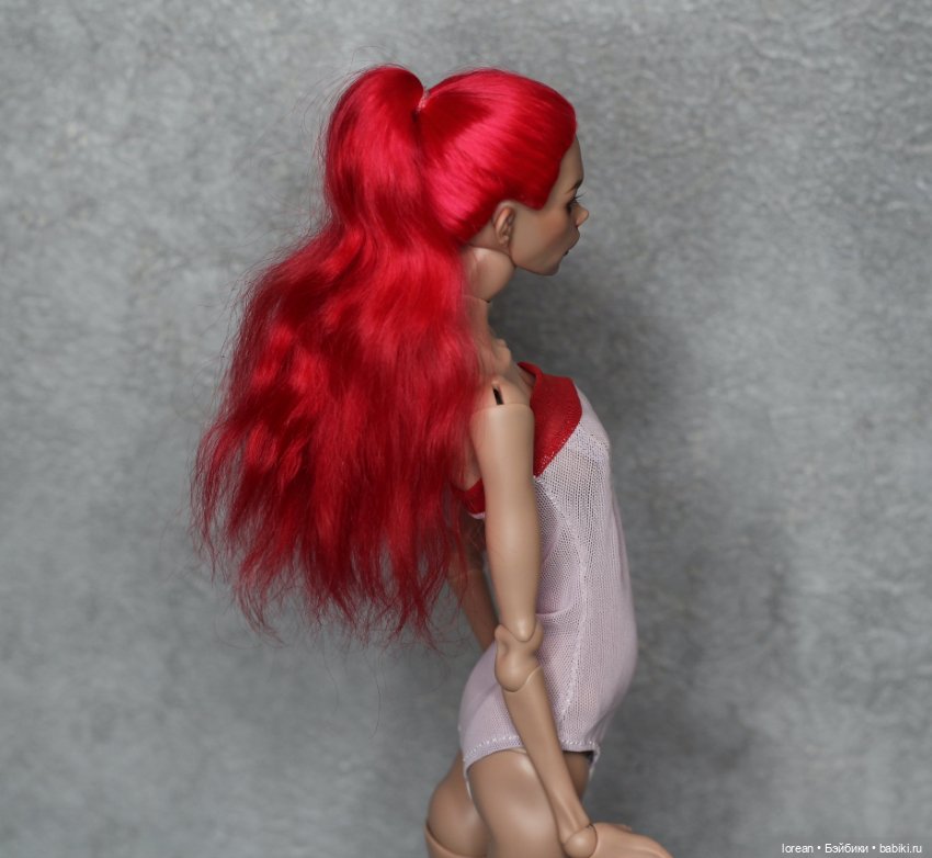 Парик хвост из ангорской козы для chimera doll (фото 5)