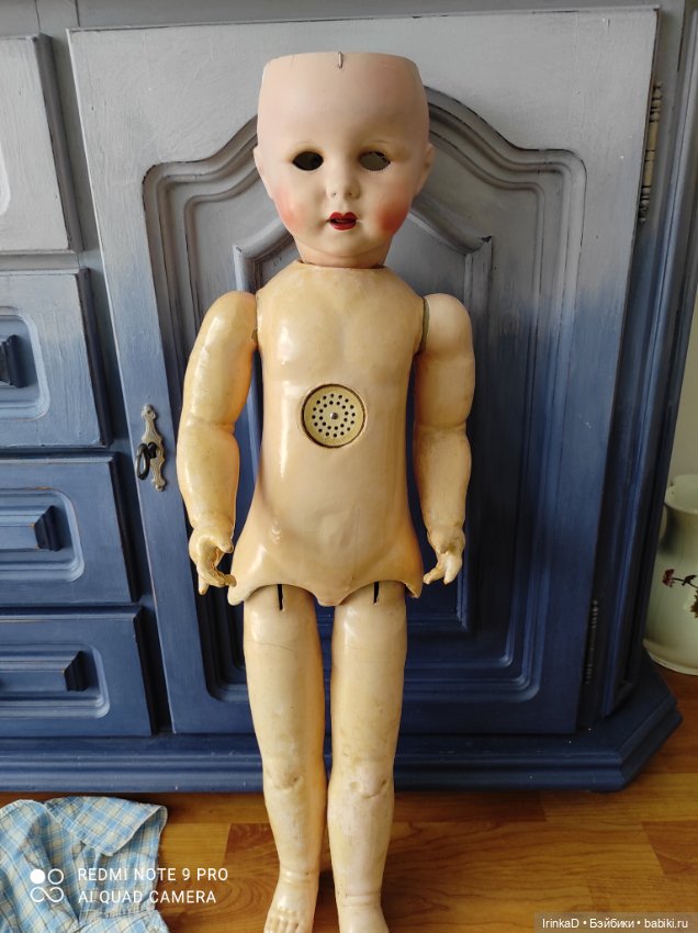 Антикварная кукла SFBJ Unis 247, ходячая, 72-73 см (фото 4)