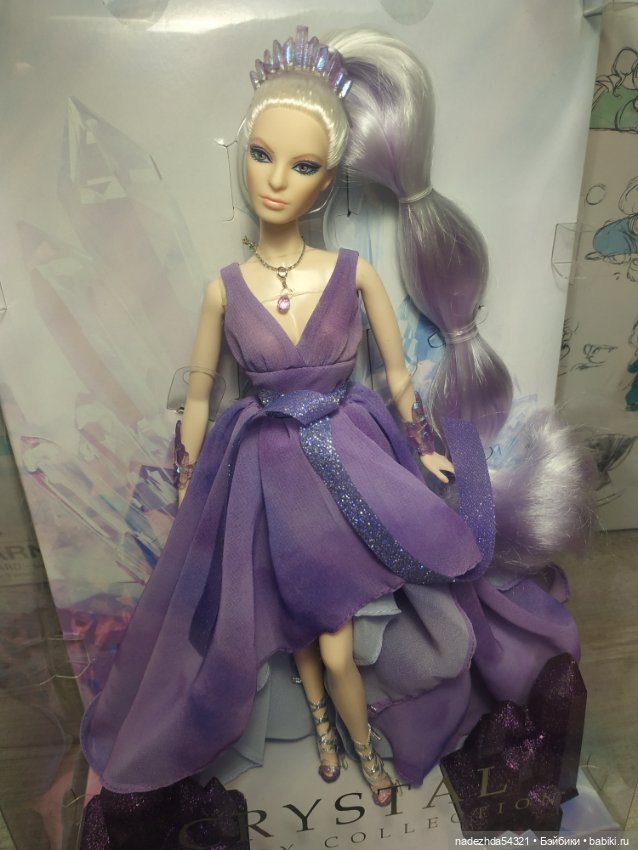 Барби коллекция Кристальная Фантазия лавандовый. 2021 год (фото 2)
