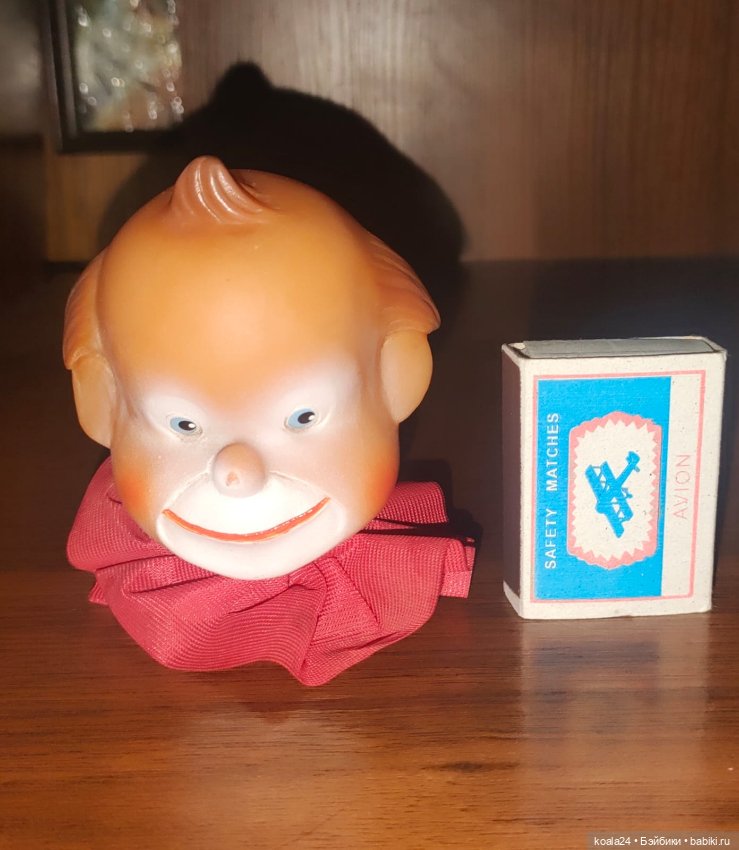 Кукла ГДР клоун голова запчасть (фото 4)