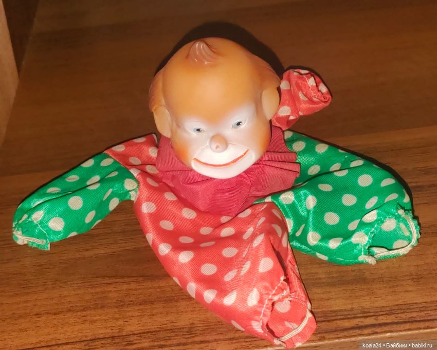 Кукла ГДР клоун голова запчасть (фото 3)