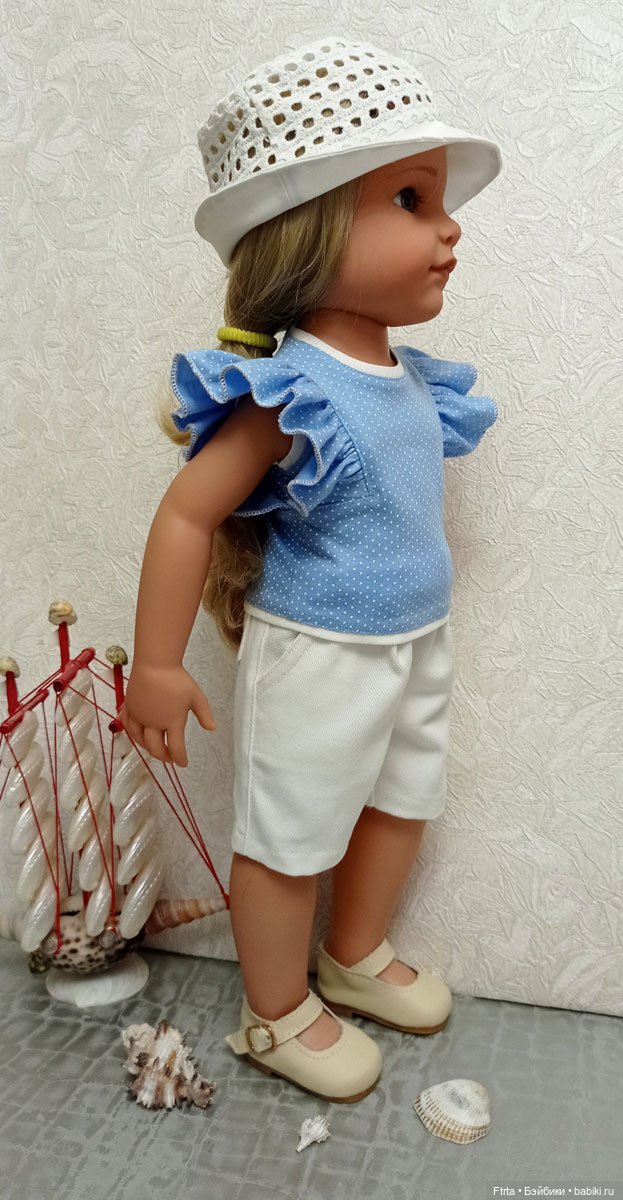 Комплект с панамой для кукол Готц (фото 2)