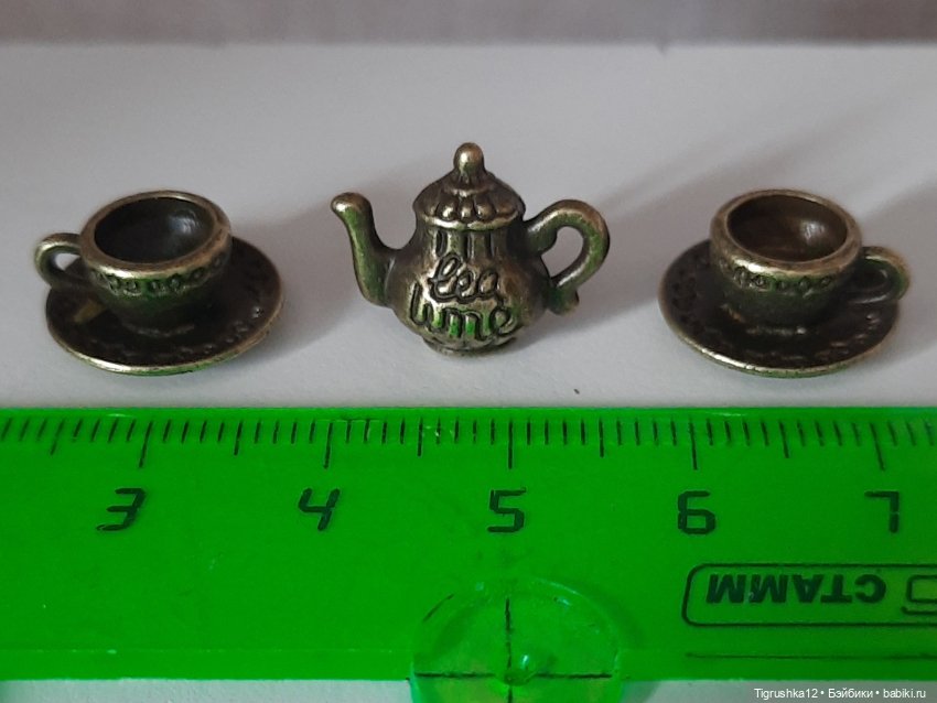 Чайный набор # 2 — Миниатюра для кукол (фото 5)