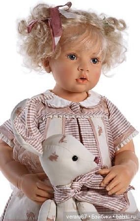 Белокурая малышка Ulla со своим большим другом зайцем от Hildegard Gunzel (фото 2)