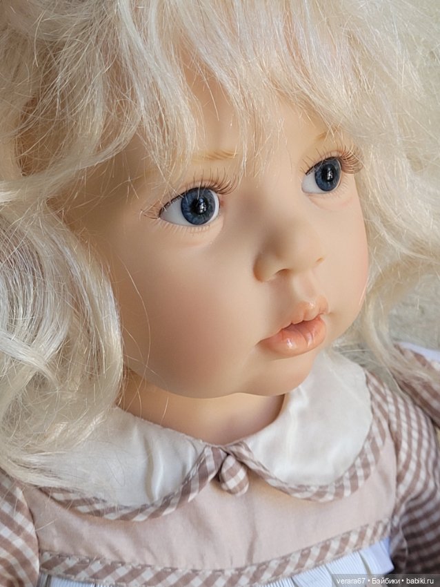 Белокурая малышка Ulla со своим большим другом зайцем от Hildegard Gunzel (фото 10)