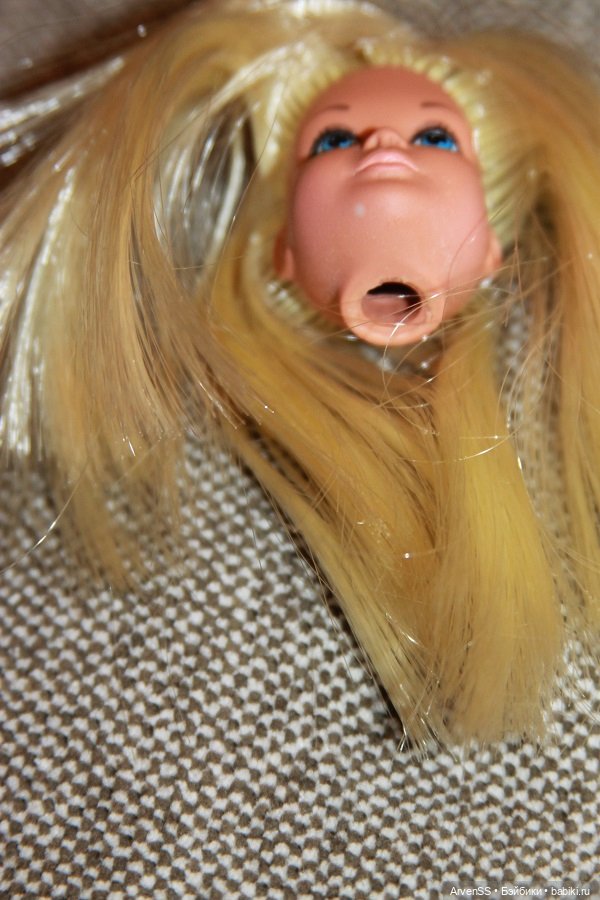 Голова винтажной 1971 Sun Set Malibu Skipper (фото 3)