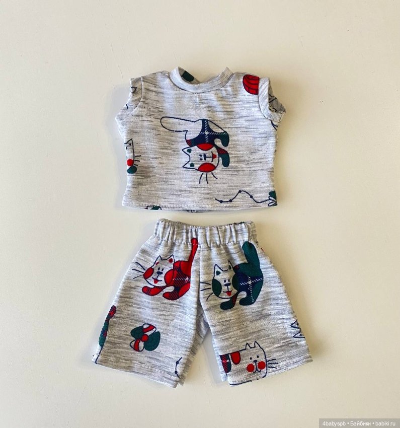 Комплект одежды (футболка и шорты) для куклы 32см PaolaReina (фото 4)