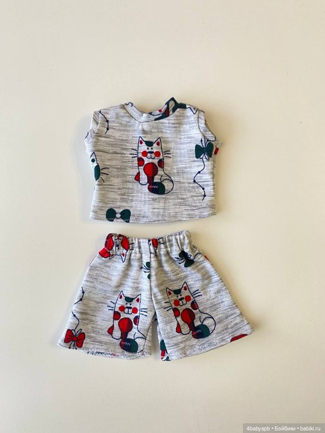 Комплект одежды (футболка и шорты) для куклы 32см PaolaReina (фото 3)