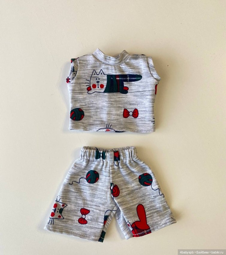 Комплект одежды (футболка и шорты) для куклы 32см PaolaReina (фото 2)