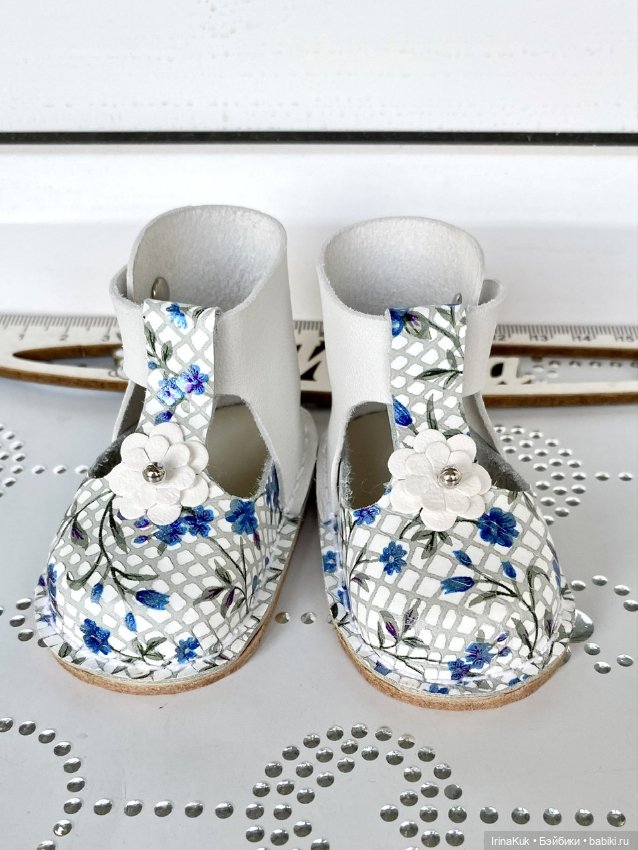 Обувь для Готц Gotz 50см из натуральной кожи и замши (фото 3)