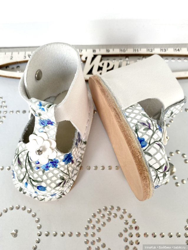 Обувь для Готц Gotz 50см из натуральной кожи и замши (фото 4)