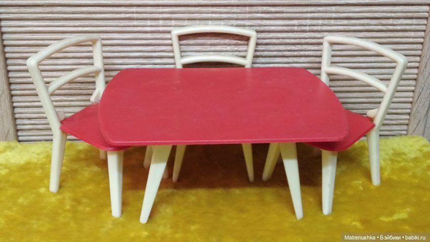 Набор мебели времён СССР (для пупсиков) №2