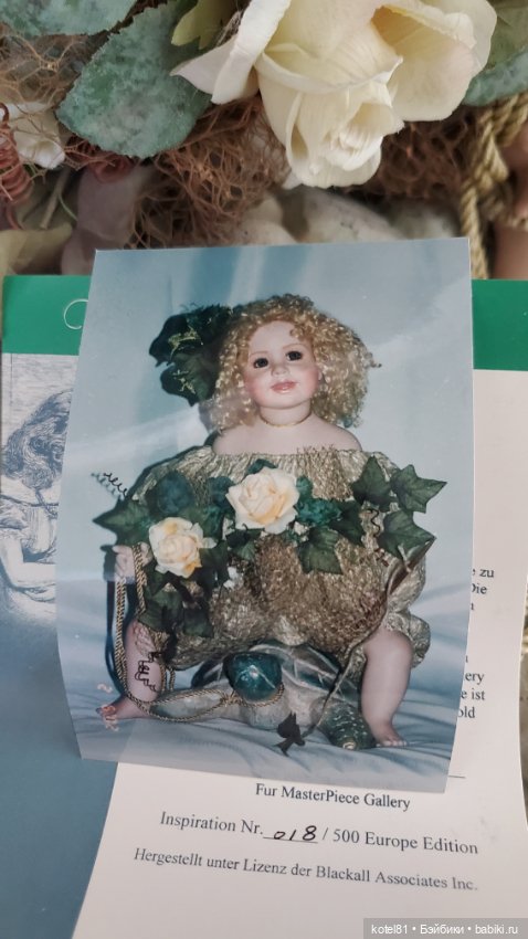 Фарфоровая коллекционная кукла от Thelma Rech