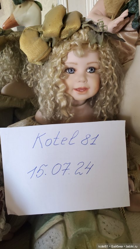 Фарфоровая коллекционная кукла от Thelma Rech (фото 5)