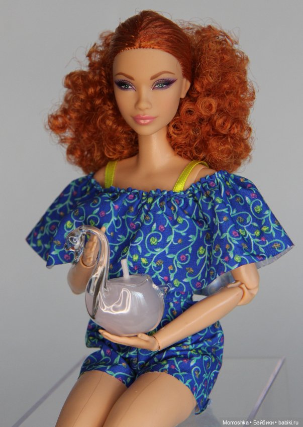 Миниатюрный стеклянный лебедь с залитой свечой (фото 6)