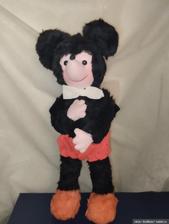 Кукла, мягкая игрушка ГДР Микки-Маус (фото 2)