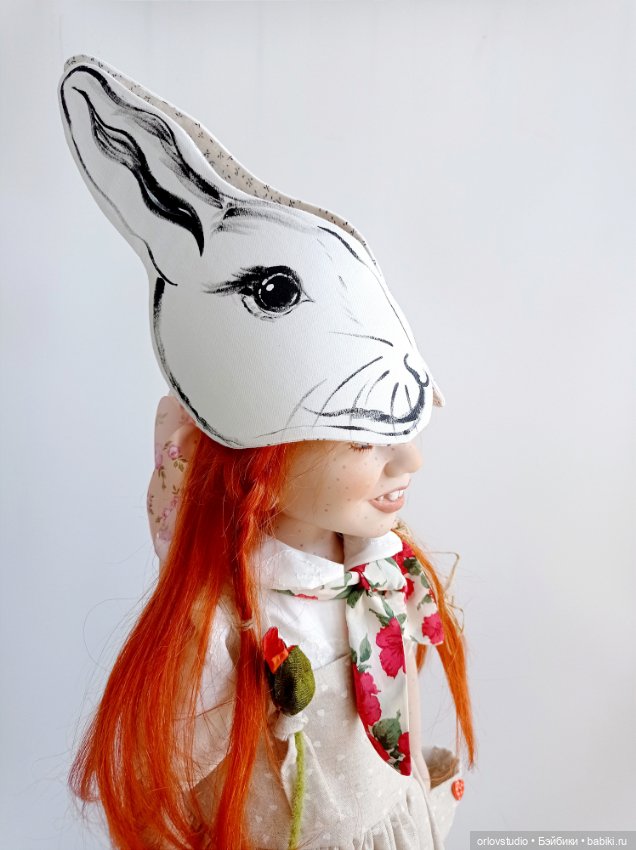 Маска-Зайка для кукол!!!💗🐰 (фото 4)